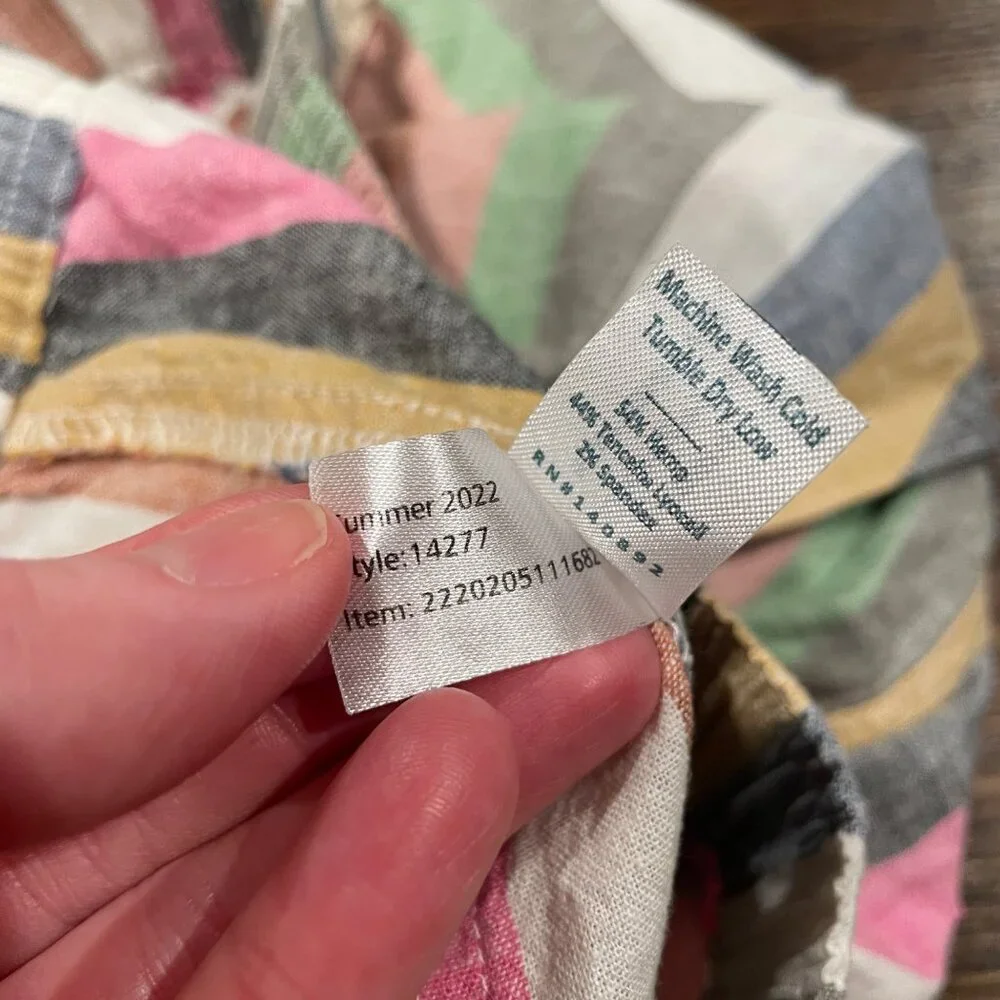 Marine Layer Multicolor Striped High Waist Shorts - Picture 8 of 8